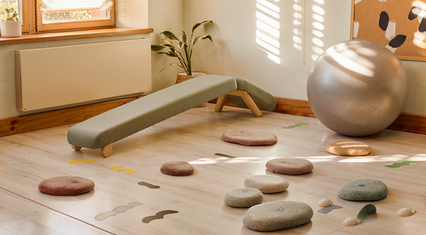Illustrative photograph of a paediatric movement practice space