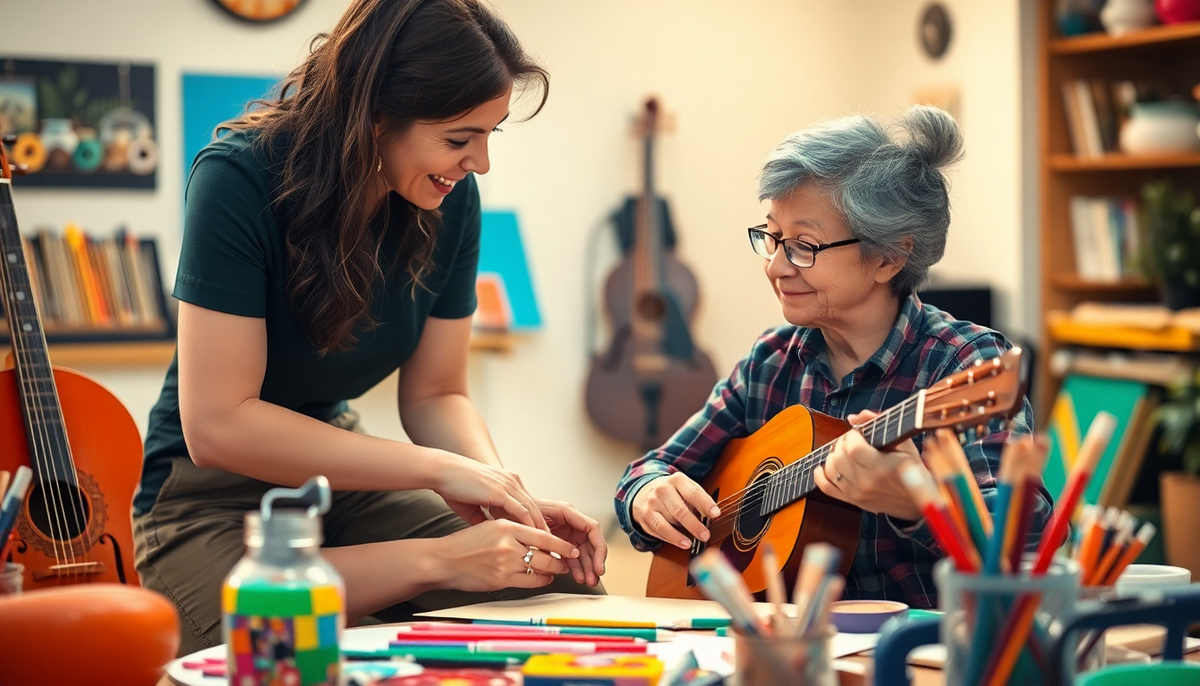 Unlocking the Power of Music and Art Therapy for NDIS Participants and Caregivers - Beyond
