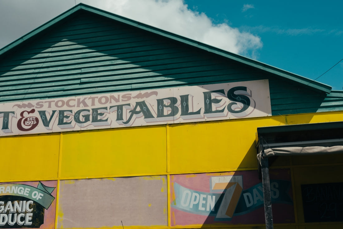 Vegetables shop signage