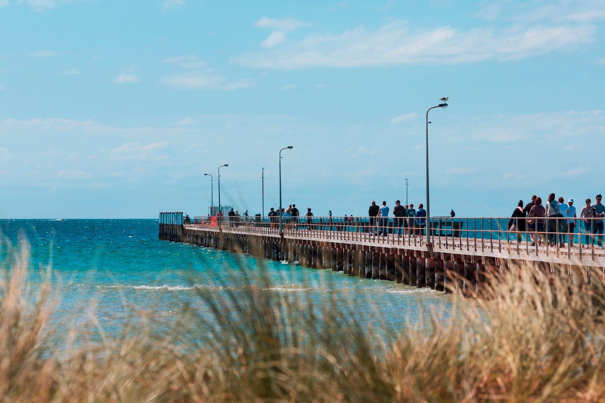 people walking on dock during daytime