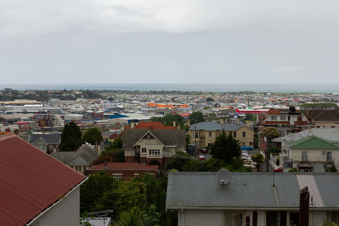 a view of a city with lots of houses