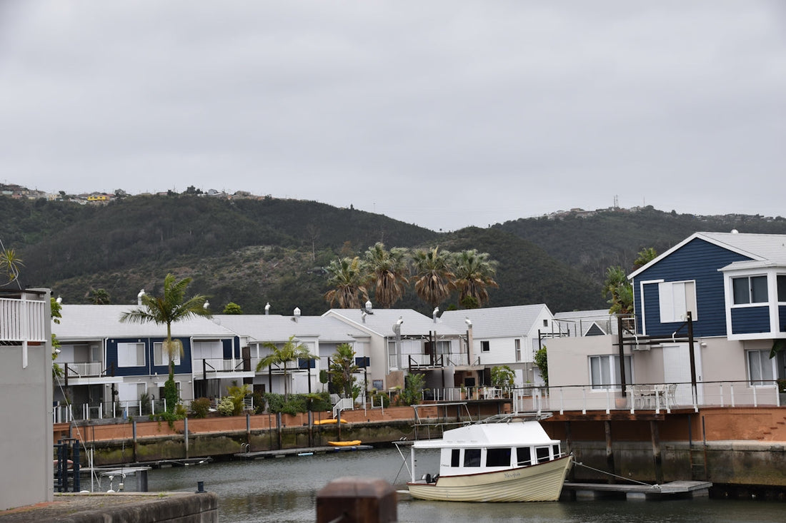 A couple of boats that are sitting in the water