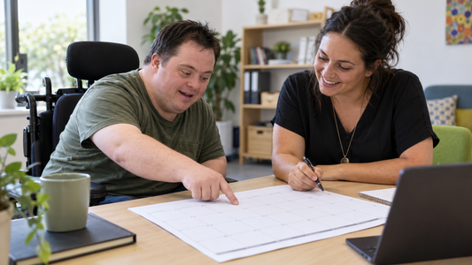 NDIS participant mapping service options with a support coordinator