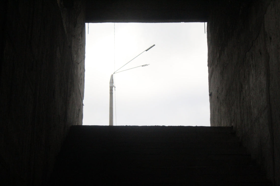 white metal rod on brown wooden wall