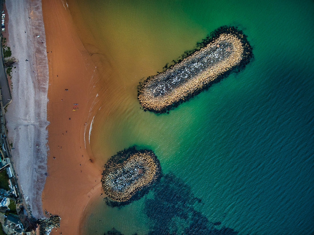 aerial view of beach during daytime
