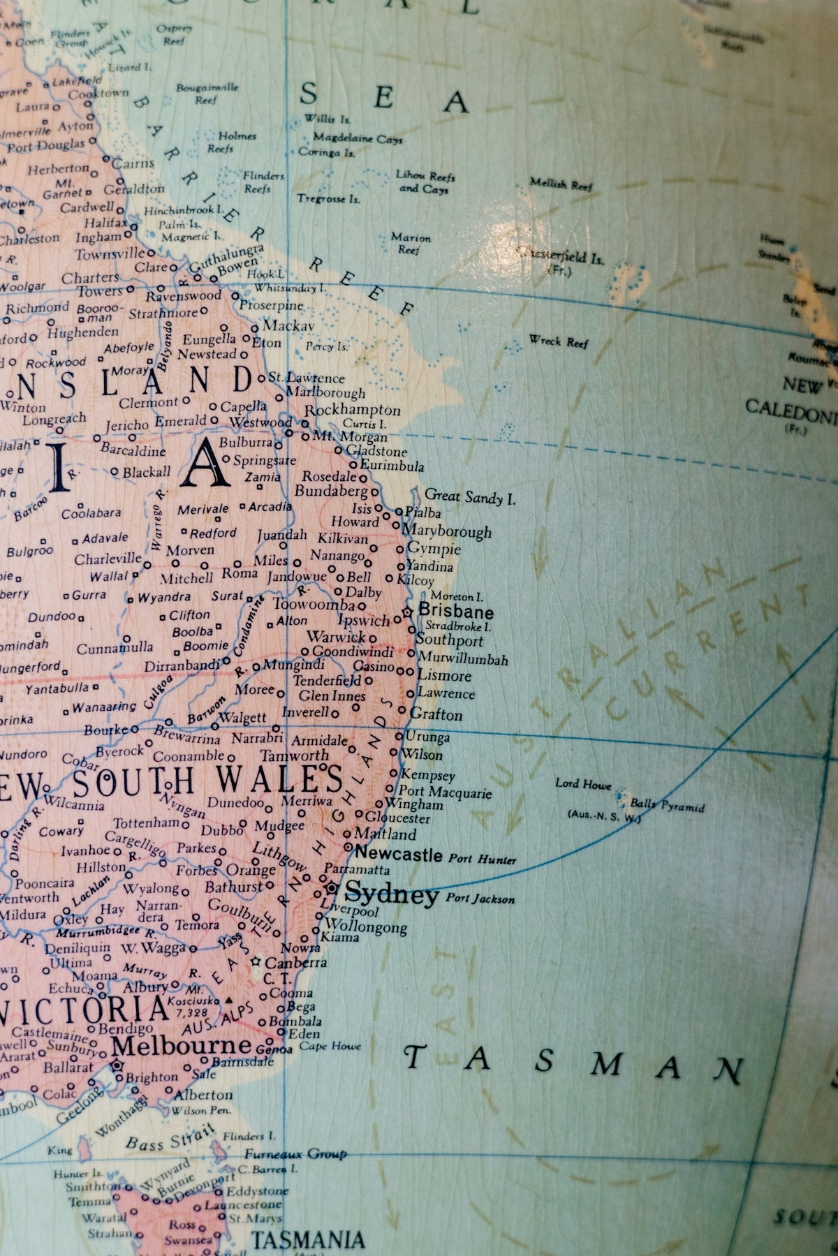 a close up of a map of asia