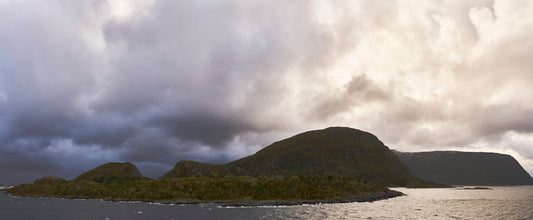 A small island in the middle of a body of water
